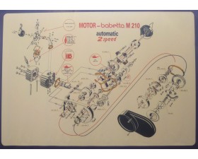 PLAKÁT - MOTOR BABETTA 210 - ( 84 x 60cm )